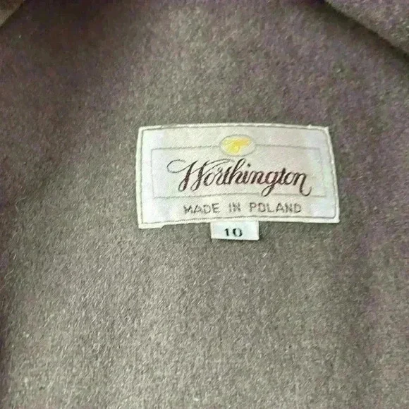 Worthington Khaki Trench/All Weather Coat Fully Lined..Removeable Liner Size 10 - Picture 10 of 16